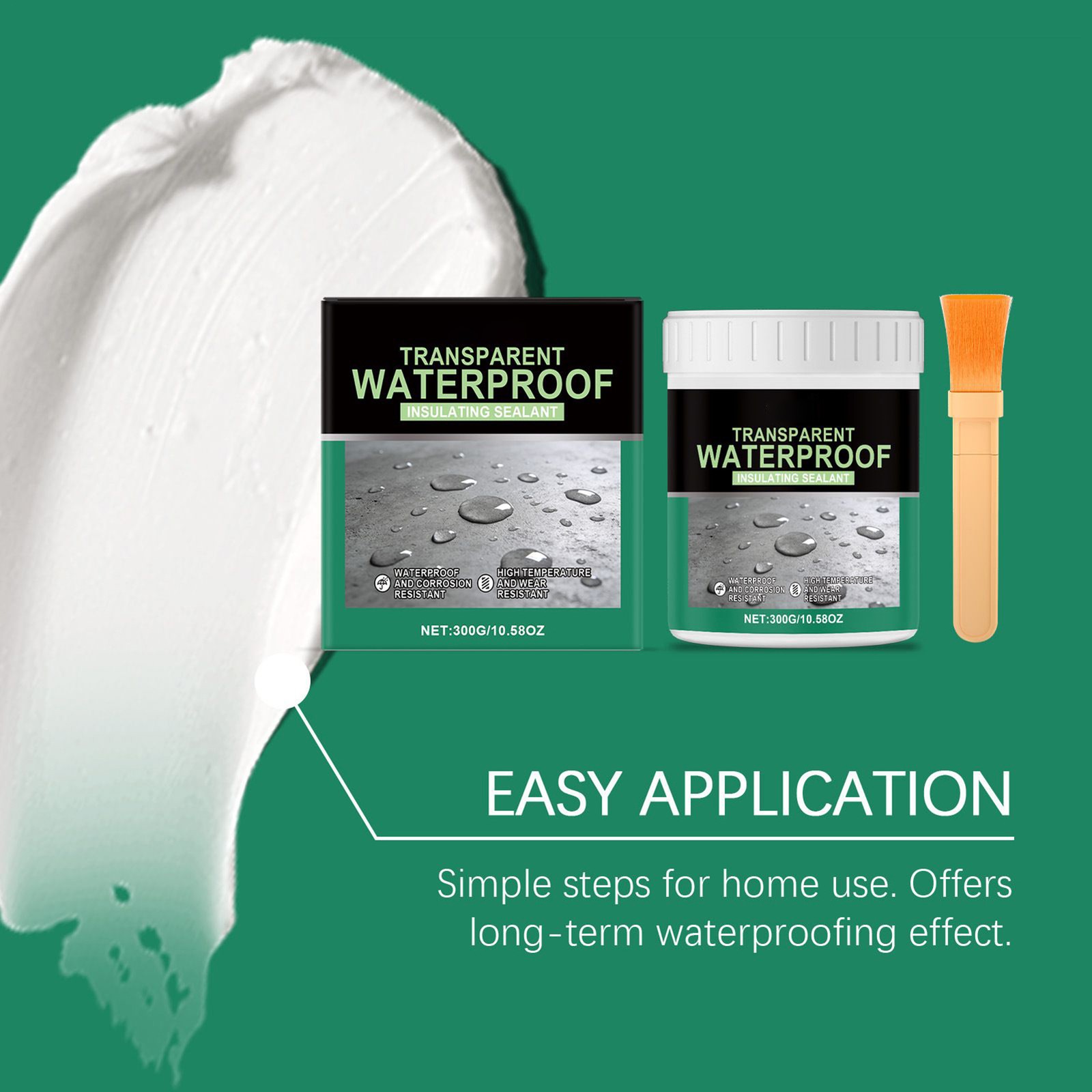 300g Invisible Waterproof Agent Insulating Sealant Anti-Leakage Agent + Brush