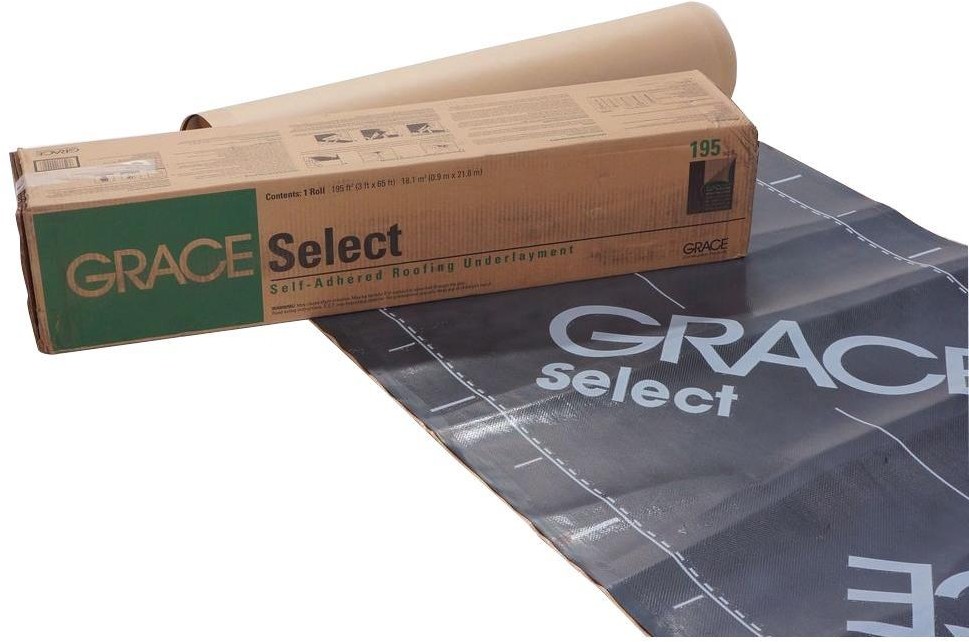 Roof Underlayment Select Rubber Asphalt Adhesive Construction 195 Sq Ft. Grace