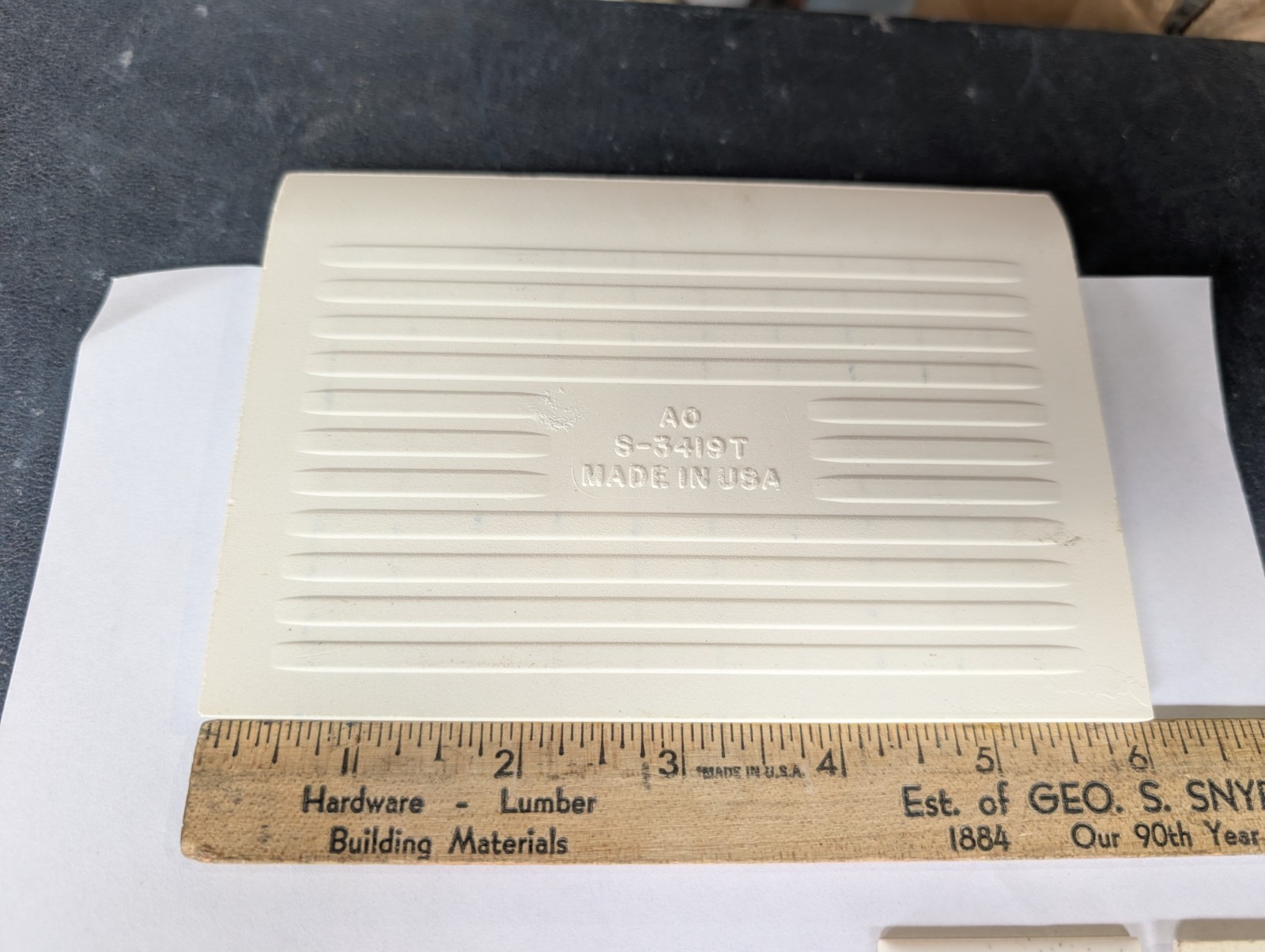 1 Pc American Olean Salt & Pepper #45 S3419T Ceramic Tile Cove base 4-1/4″ X 6″