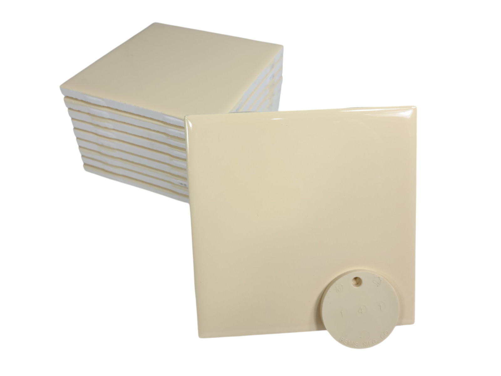 French Vanilla Yellow Ceramic Tile 4.25 in Shower Backsplash Classic Color 141