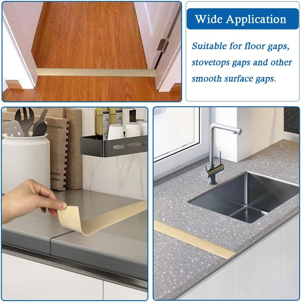 Floor Transition Strip Self Adhesive Floor Cover Strips Laminate 1.57″ Wide Viny