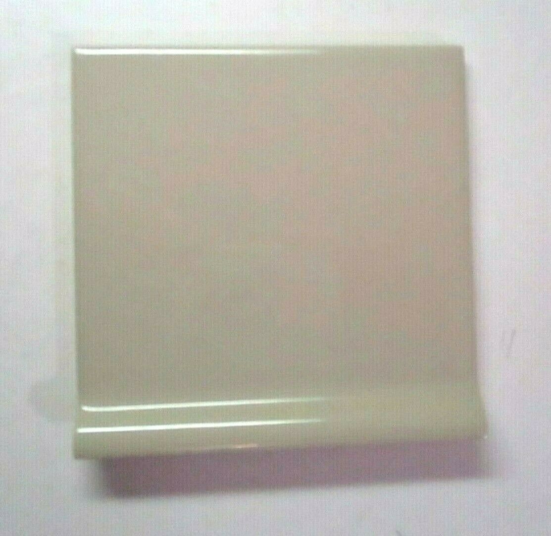 1 Cove Base Radius Wall Tile US Ceramic USA 4-1/4″ Gloss Beige Dark AT-3401 Vtg
