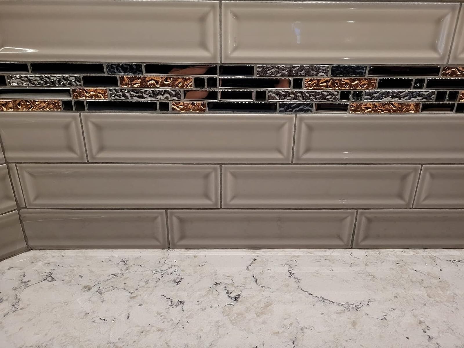 Glass Mosiac Linear Bathroom Wall Tile Kitchen Backsplash Fireplace Decor