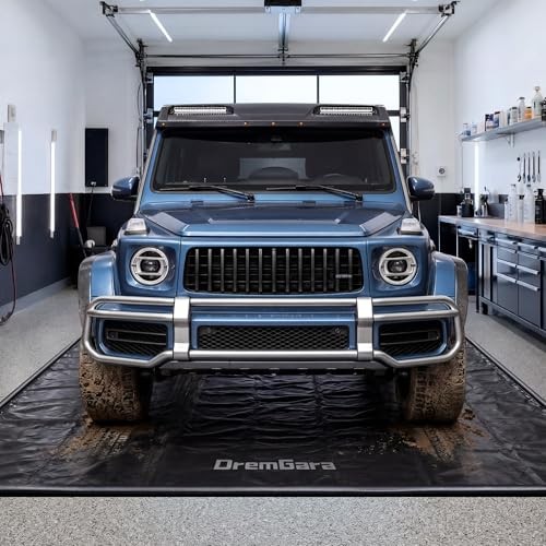 7’9″ x 18′ Garage Floor Mat 610GSM PVC Containment Mat for Cars – Heavy-Duty