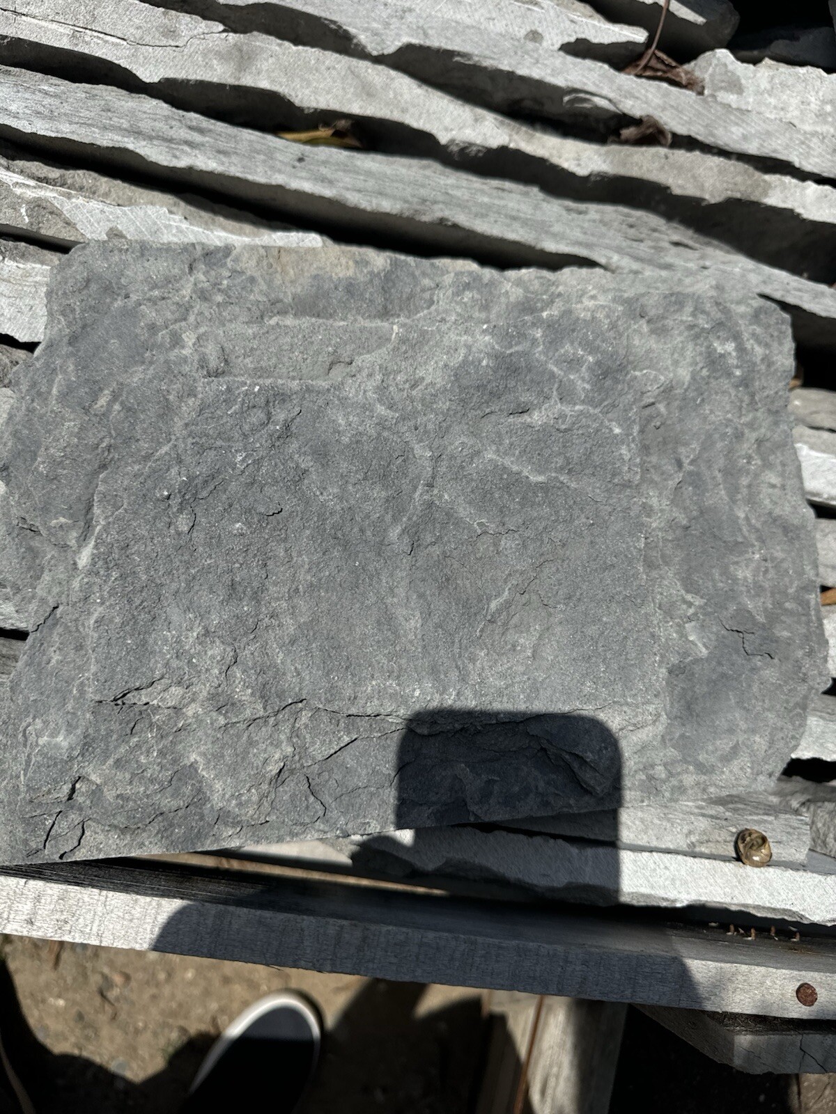 Grey Limestone Cladding And Pavers Random Widths , Pavers And Blocks Available