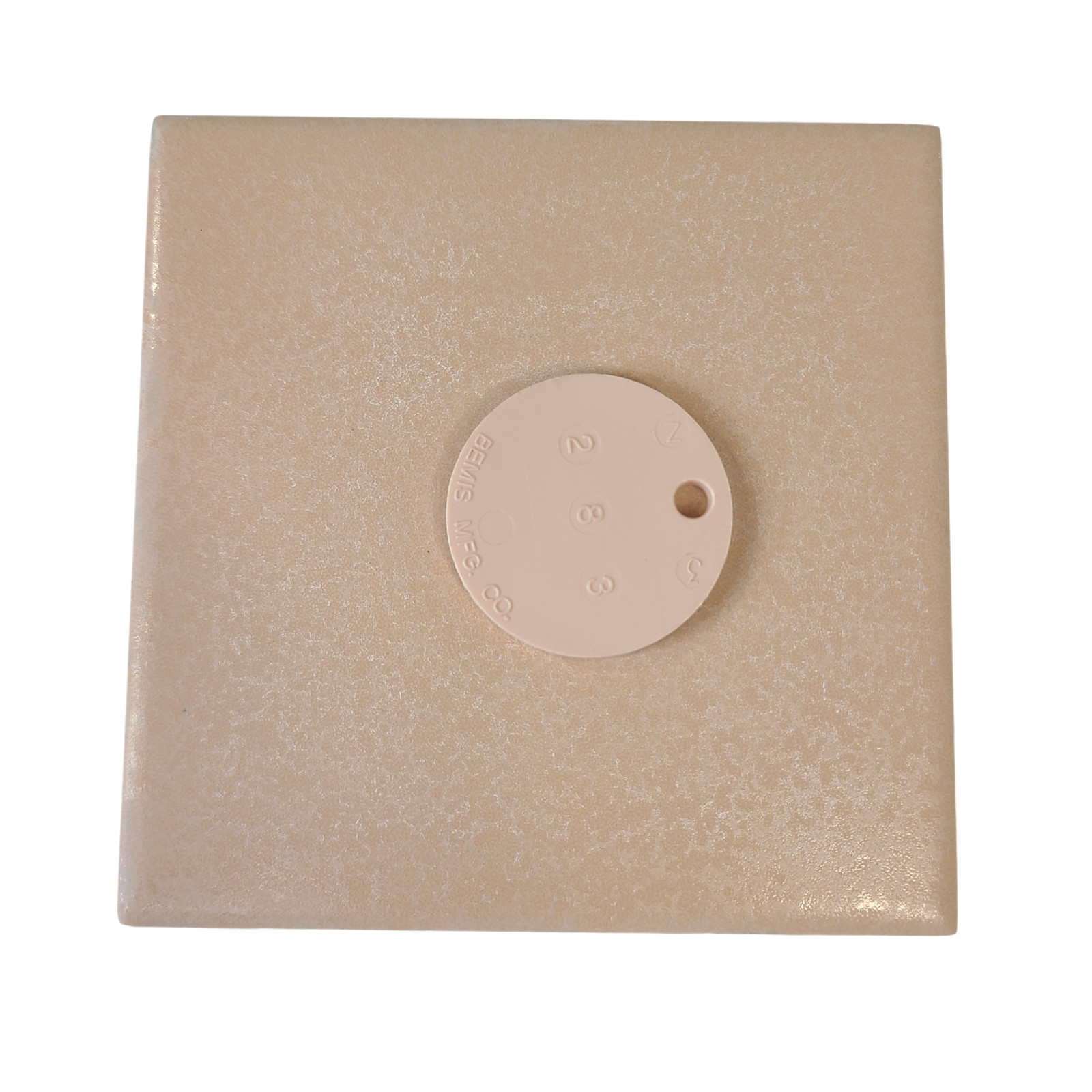 Peach Pink Ceramic Tile 4 3/8 inch Florida Tile FT Crystalline Tuscan Tan 283