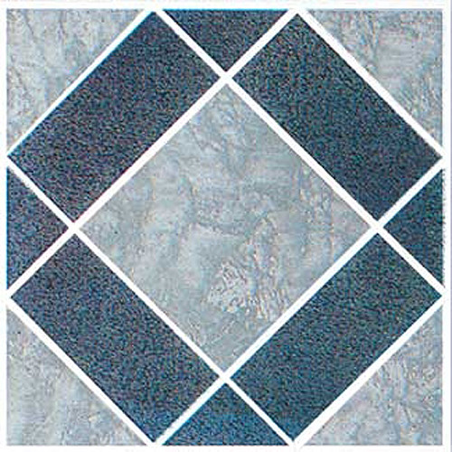 Gray Vinyl Floor Tile 40 Pcs Adhesive Bathroom Flooring – Actual 12” x 12”