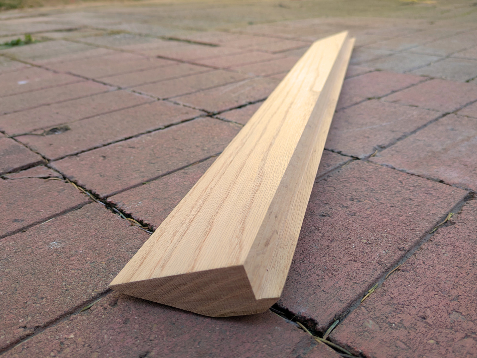 3/4″ Offset Solid Oak Floor Transition | 3/4″ Floor Height Difference | 48″ Long