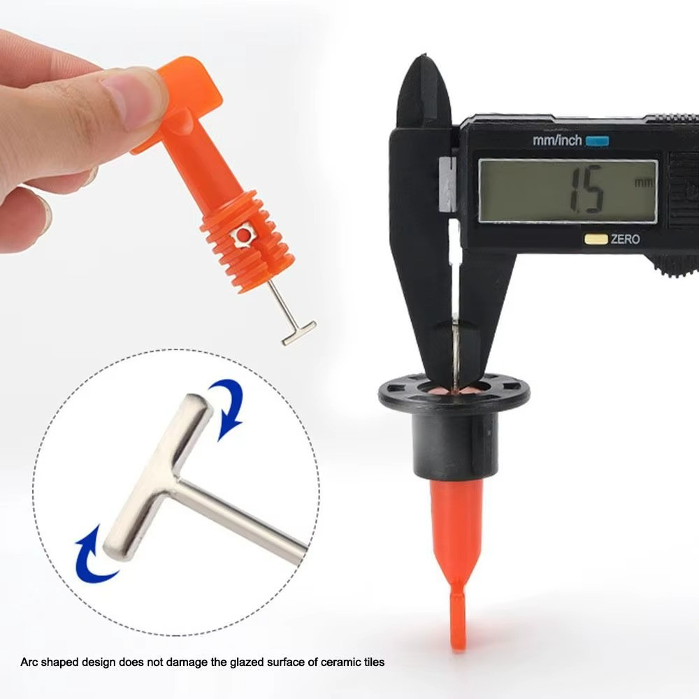 126PCS Tile Leveling System Clips Floor Spacers Reusable Ceramic Gap Tools Kit