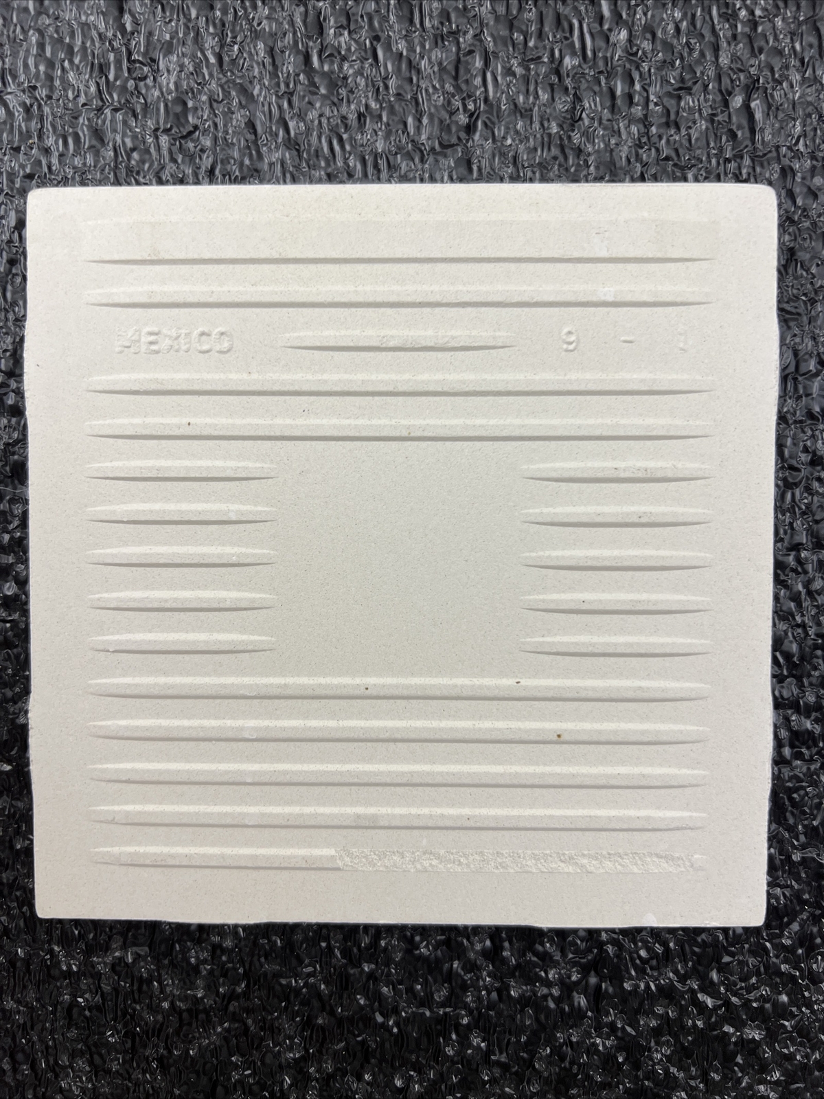 (3) PIECES) VTG American Olean Ceramic Wall Tile bullnose 4.25” Ice White (0025)