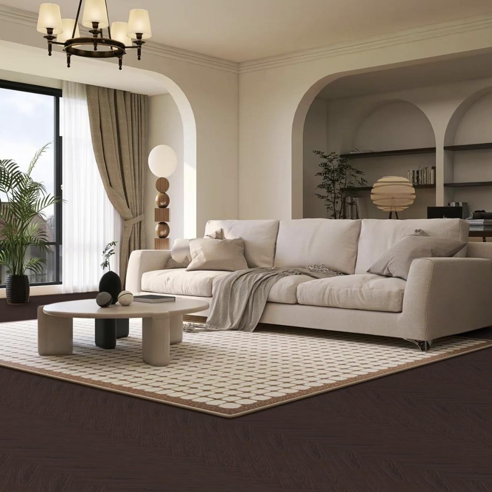 Elffloor Peel and Stick Flooring,Vinyl Flooring Waterproof,Wood Grain Look Se…