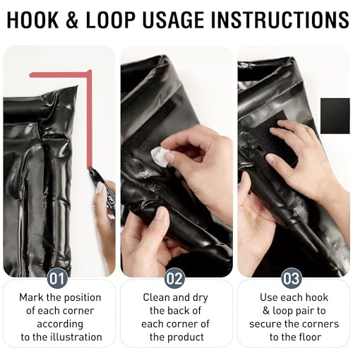 Garage Floor Mat, (7’9″ x 18″) Under Car Waterproof Containment Mats, Oil Mat