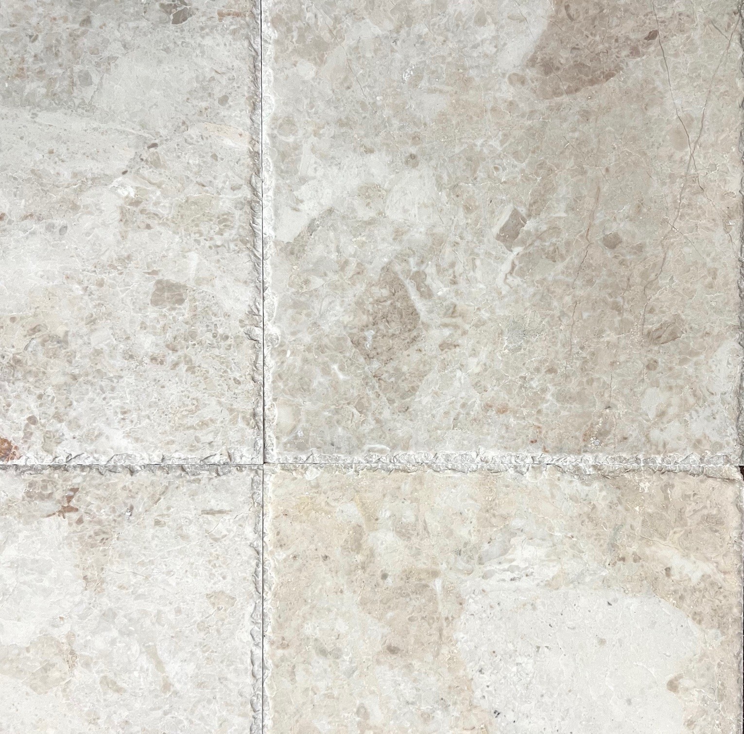Cappuccino Beige 16×16 Brushed and Chiseled Marble Floor Tile Backsplash