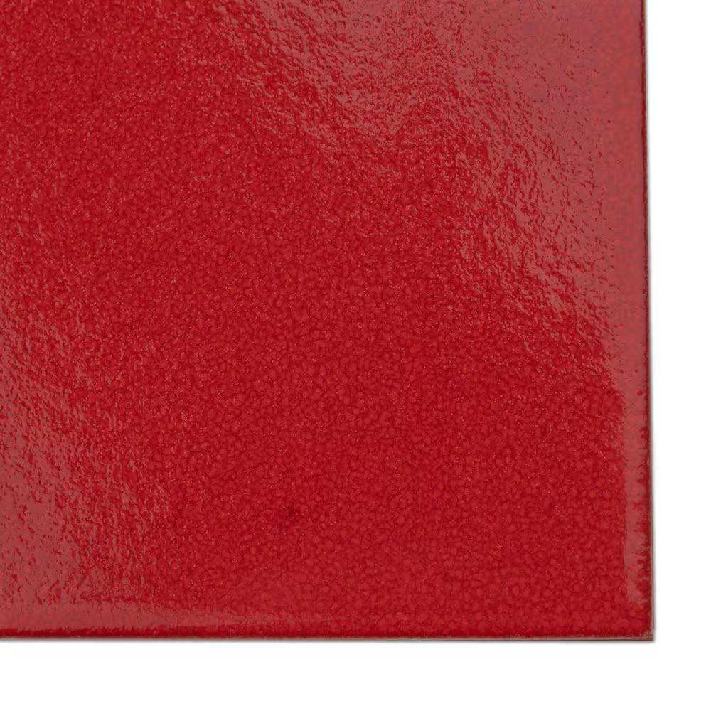 Monocolor Premium Rojo Volcan 7-7/8 In. X 7-7/8 In. Ceramic Floor and Wall Tile