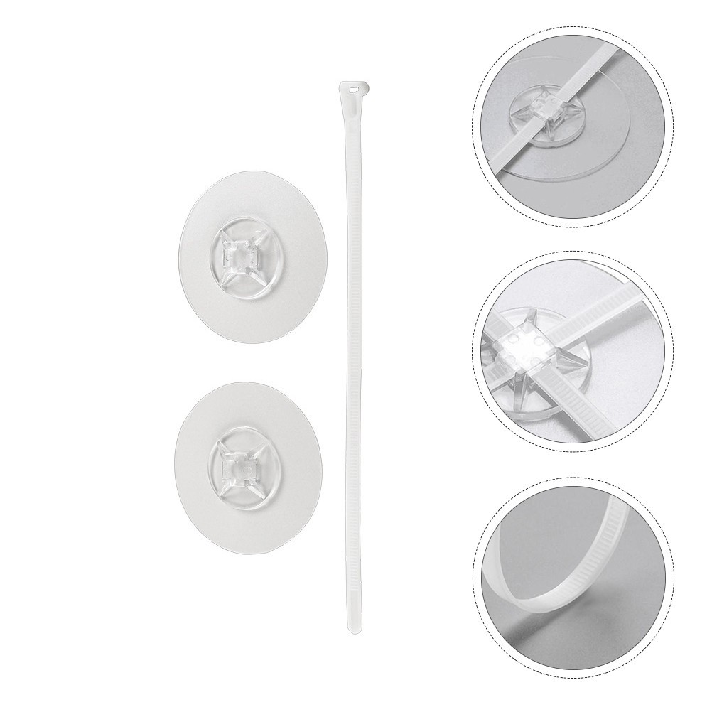 2Sets Transparent Anti-Shake Furniture Fixing Strap Safety Tool for Home Use