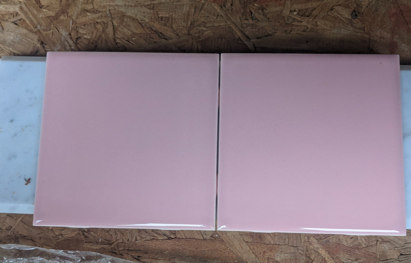 1 pc of American Olean Vintage Ceramic Pink Tile 4 1/4″ NEW Color #24 “Coral”