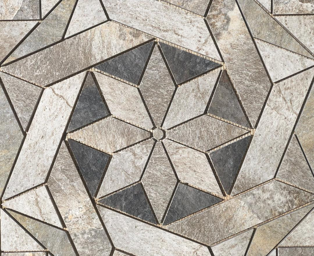 32″ x 32″ Tile Medallion Mosaic Accent- Lowe’s tile series