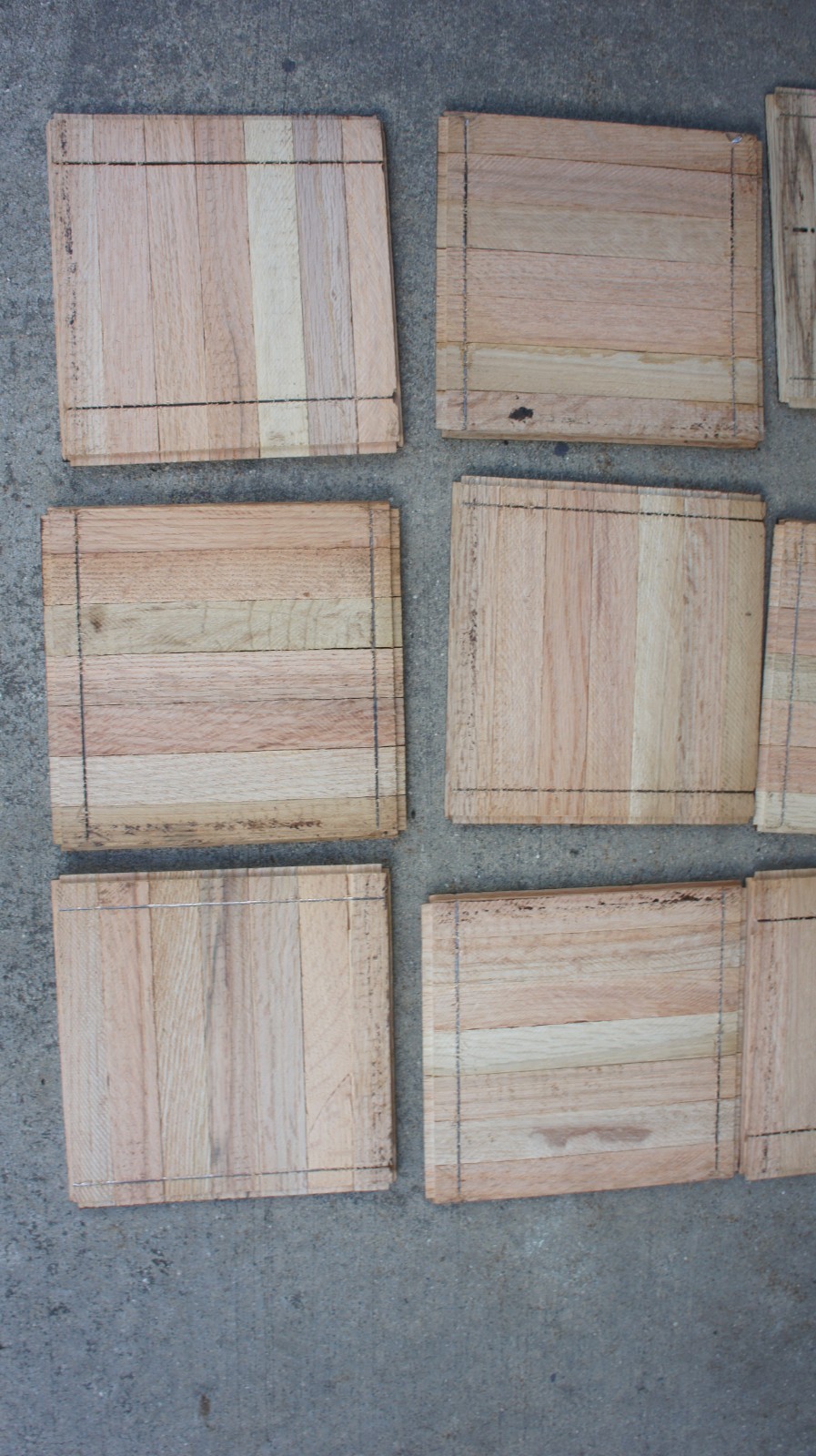 Parquet Flooring 6″x6″x5/16″ Solid Oak COLOR TILE HONEY CLASSIC 12 pcs New USA