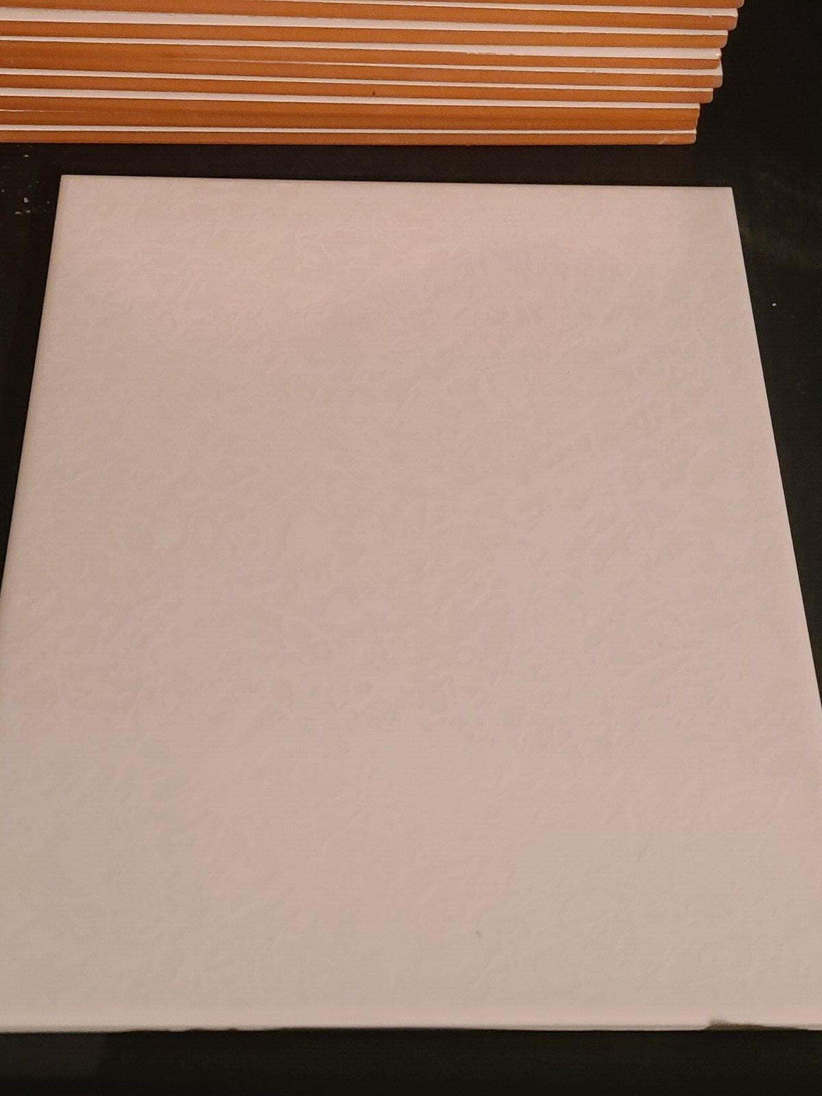 Vintage – 20 CT Ceramic Wall Tile – American Olean Mottled Light Pink 8″ x 10″
