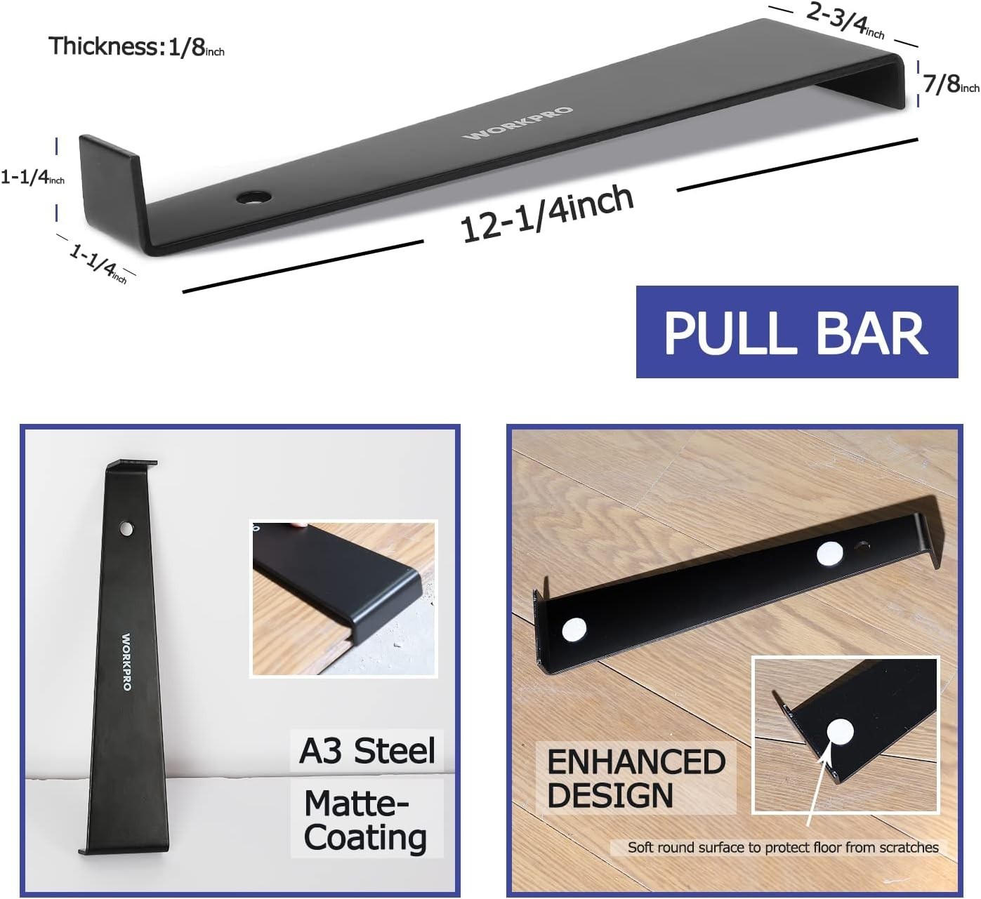 Laminate Wood Flooring Installation Kit with Reinforced Double-Faced Mallet, …