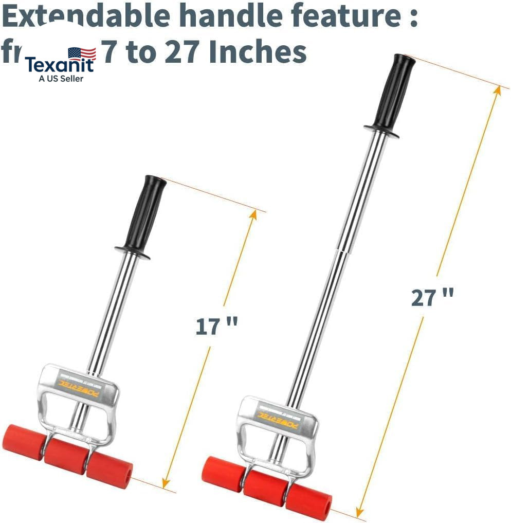 Extendable Floor and Wall Roller for Vinyl Flooring, Tile & Linoleum Roller with