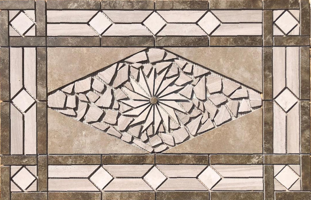 32″ x 20 3/4″ Tile Medallion Mosaic – Daltile Affinity & Articulo tile series