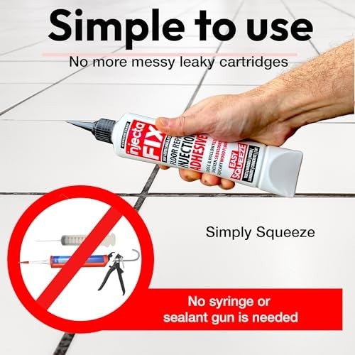 Extra Strength Adhesive for Loose Tiles & Squeaky Floors – Easy Squeeze, No Gun