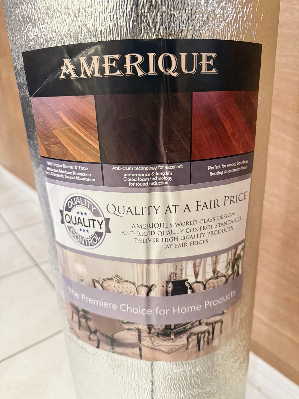 Underlyment Isolate For Wood Flooring – Amerique Brand – 100 Sq. Ft