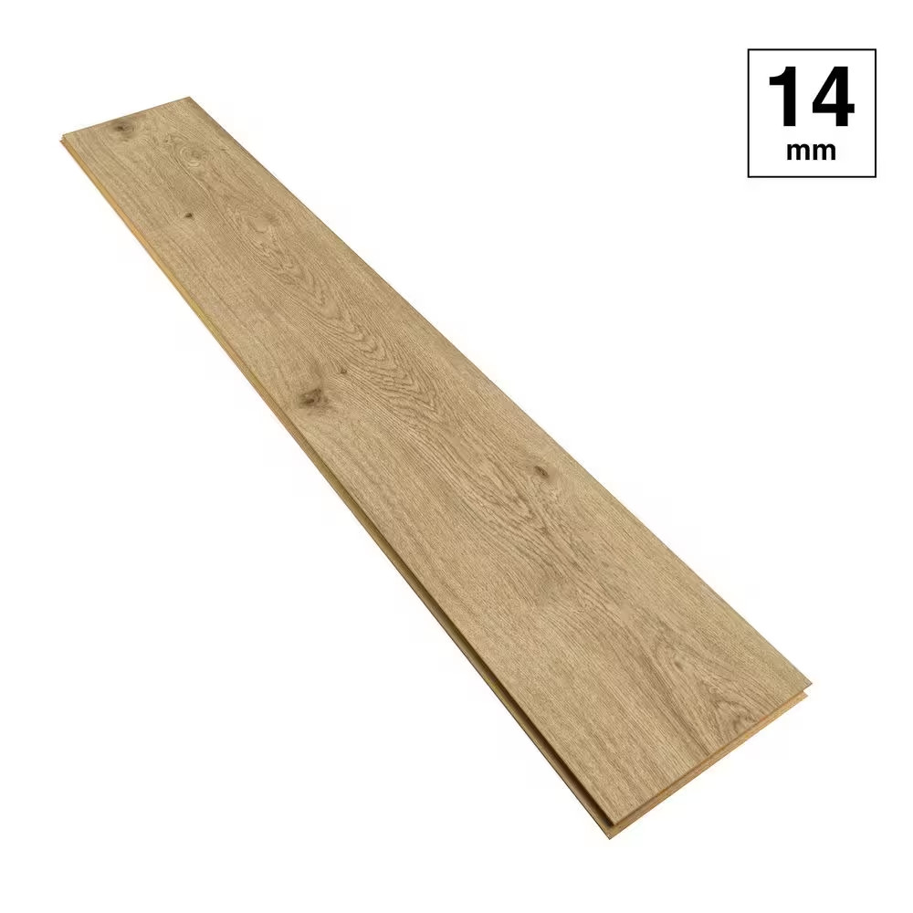 River Oaks 14 mm T x 8 in.. W Waterproof Laminate Wood Flooring(13.28 sq. ft./ca