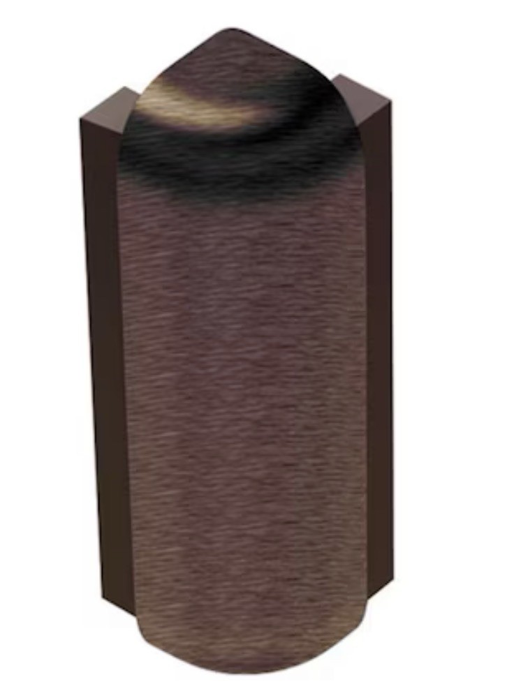 Schluter Rondec-Step E90RS125ABGB39 Brushed Antique Bronze Outside Corner