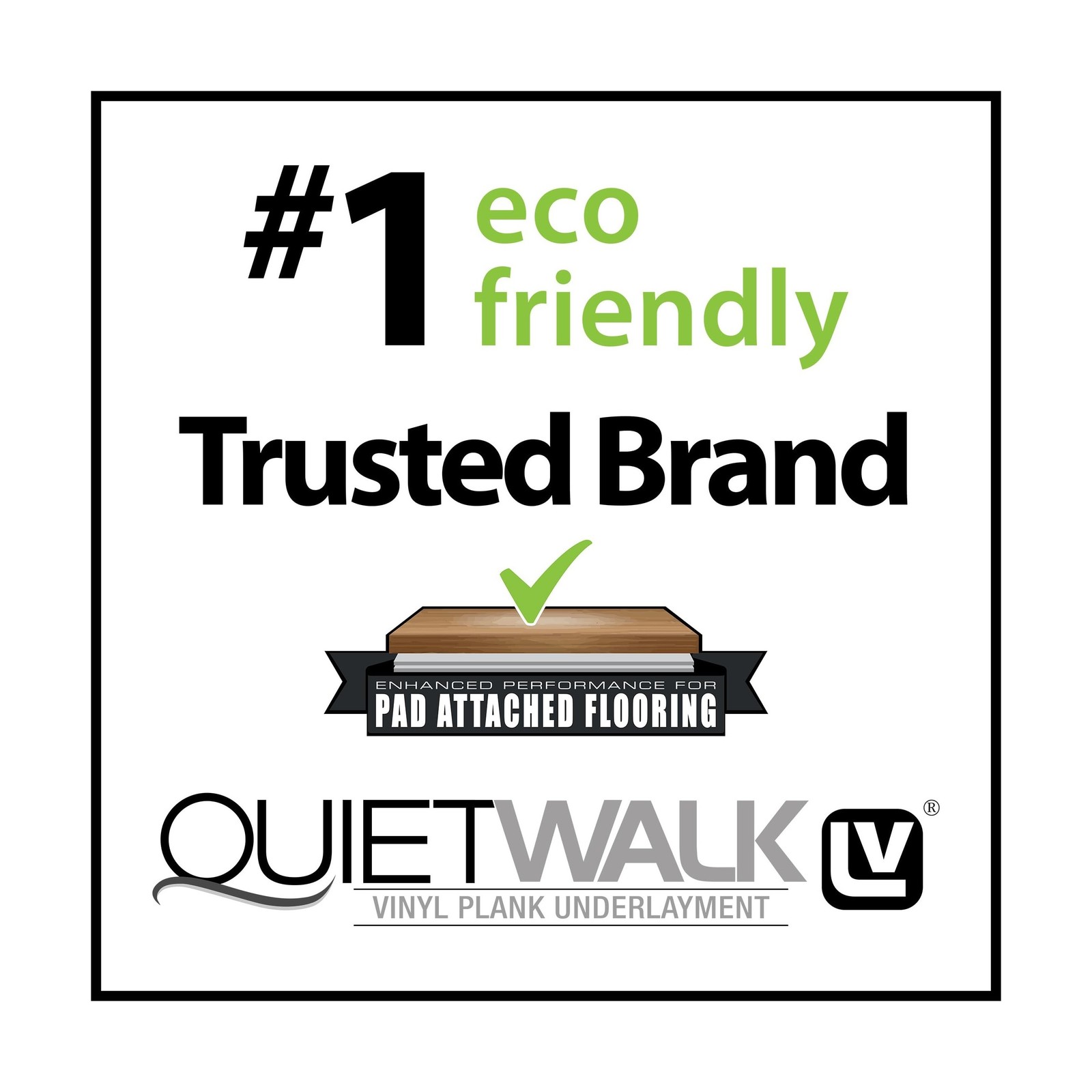 QuietWalk LV 360 Sq Ft Flooring Underlayment for Luxury Vinyl, Laminate & Eng…