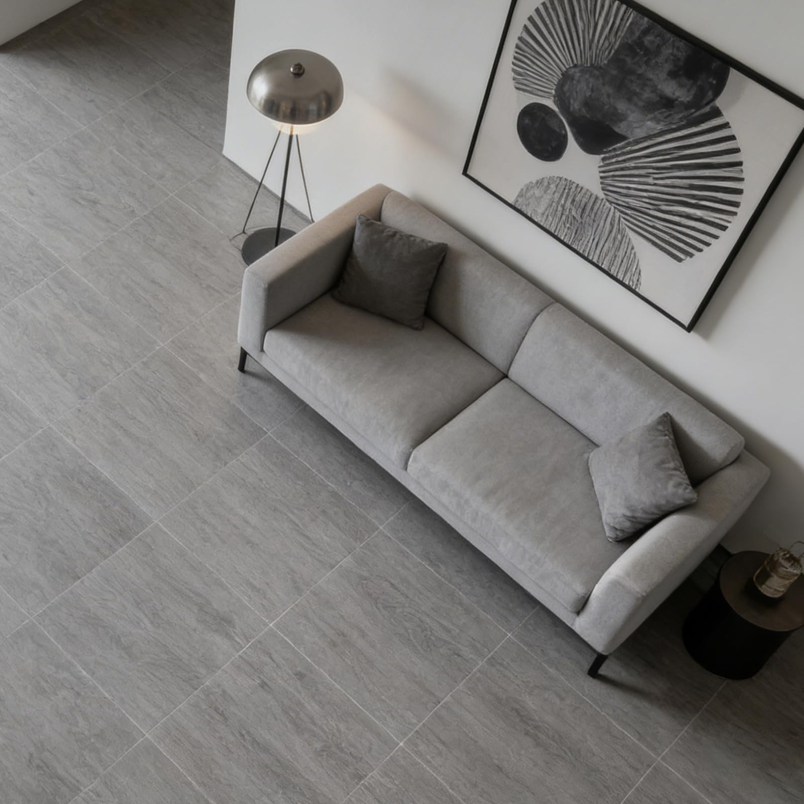 Thicken 36 Sheet Vinyl Flooring 12×12 Peel and Stick Floor Tile Waterproof Cl…