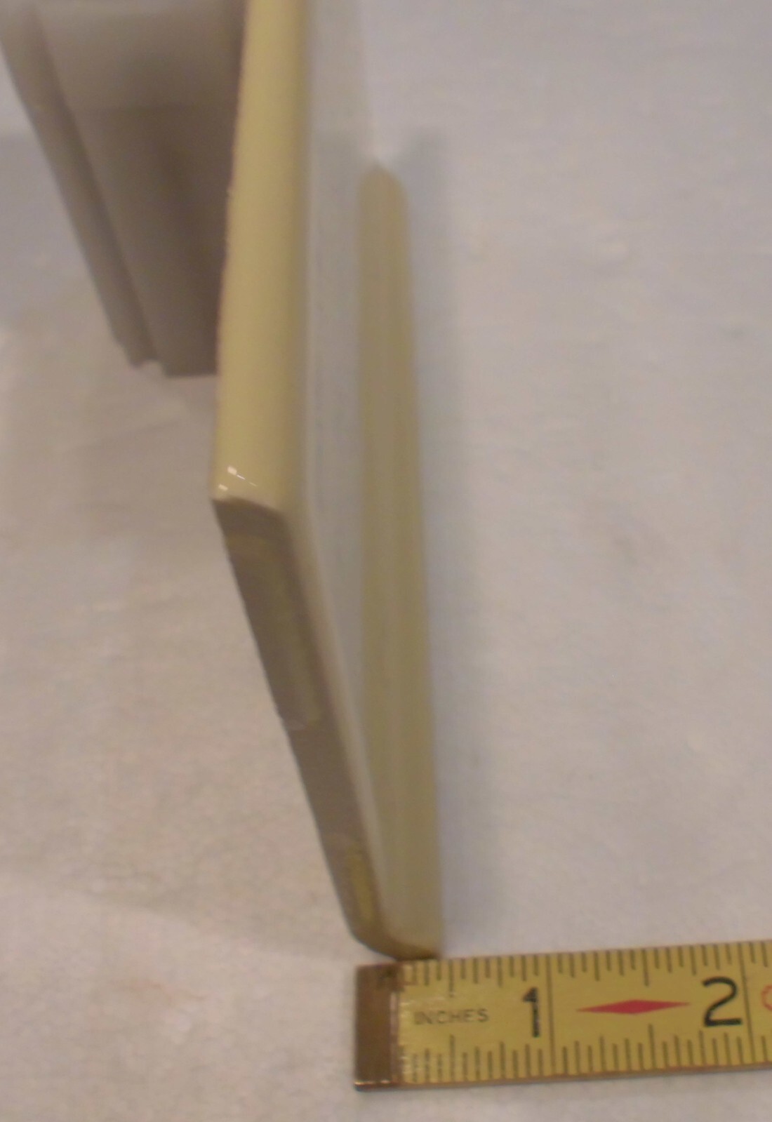 1 pc. Bright Yellow: Cove Base Ceramic Tile: Bullnose Top, Glossy 4″ X 6″ NEW