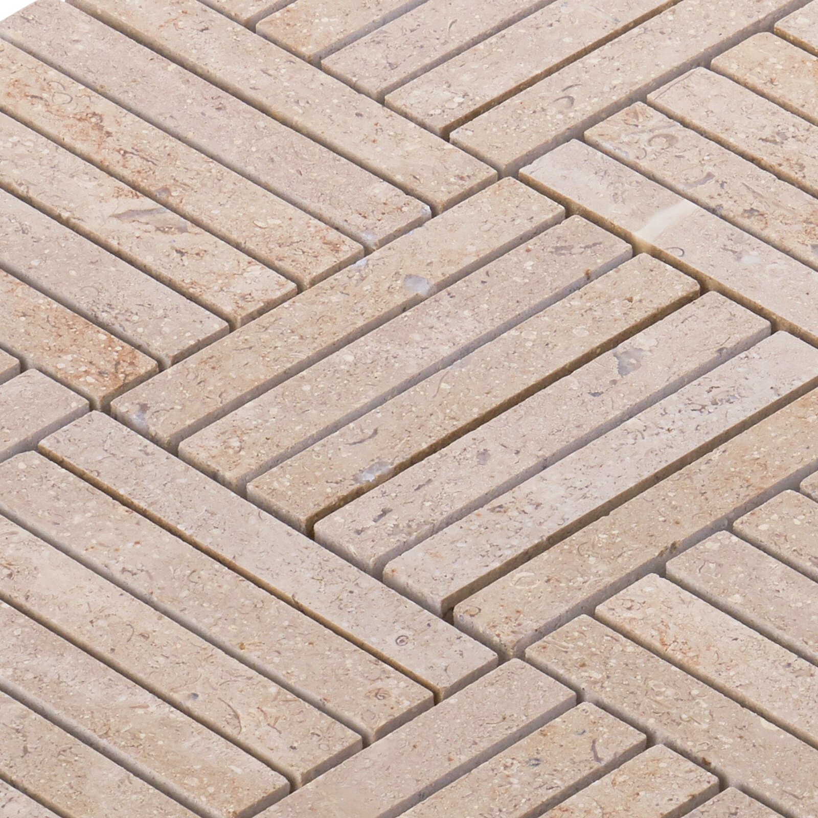 Beige Sand Travertine Marble Stone Parquet Mosaic Tile Kitchen Wall Backsplash