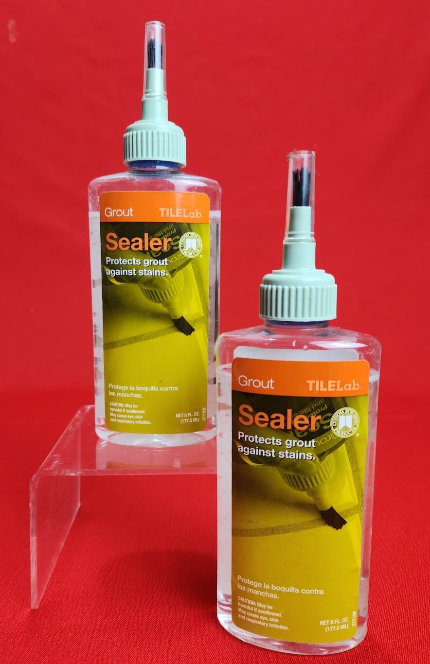 2 bottles TILELAB GROUT SEALER PROTECTS GROUT AGAINST STAINS 6 OZ