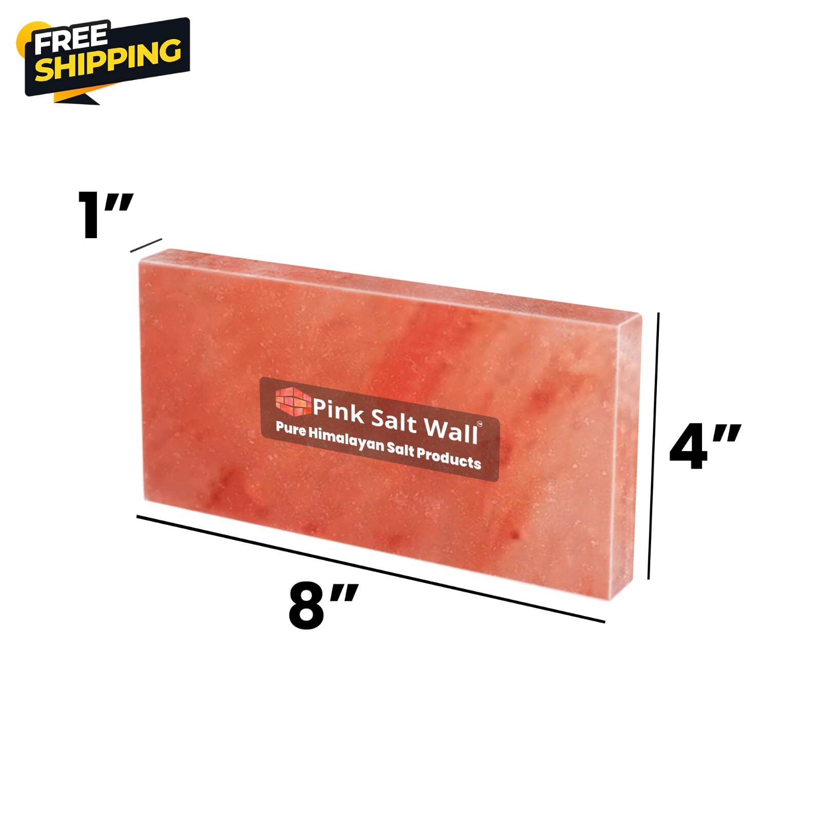 Himalayan Salt Bricks | Salt Tiles 8x4x1 Pack of 500 for Salt Spa Sauna Walls