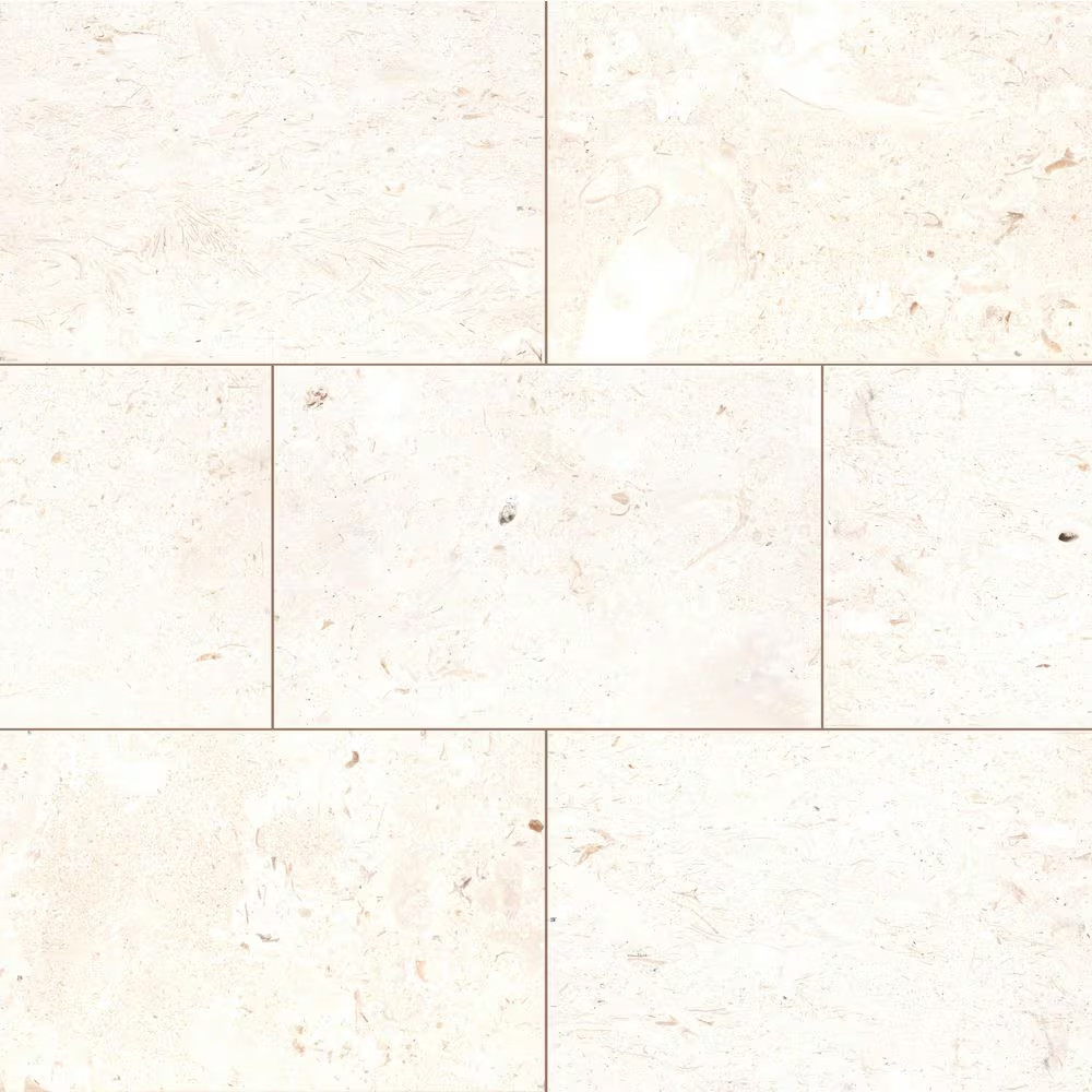 Mayra White 16 In. X 24 In. X 1.18 In. Tumbled Limestone Marble Look Paver (2.67