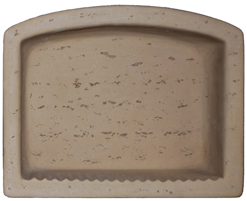 Cast Stone Oval Recess – Travertine look Noce or Ivory