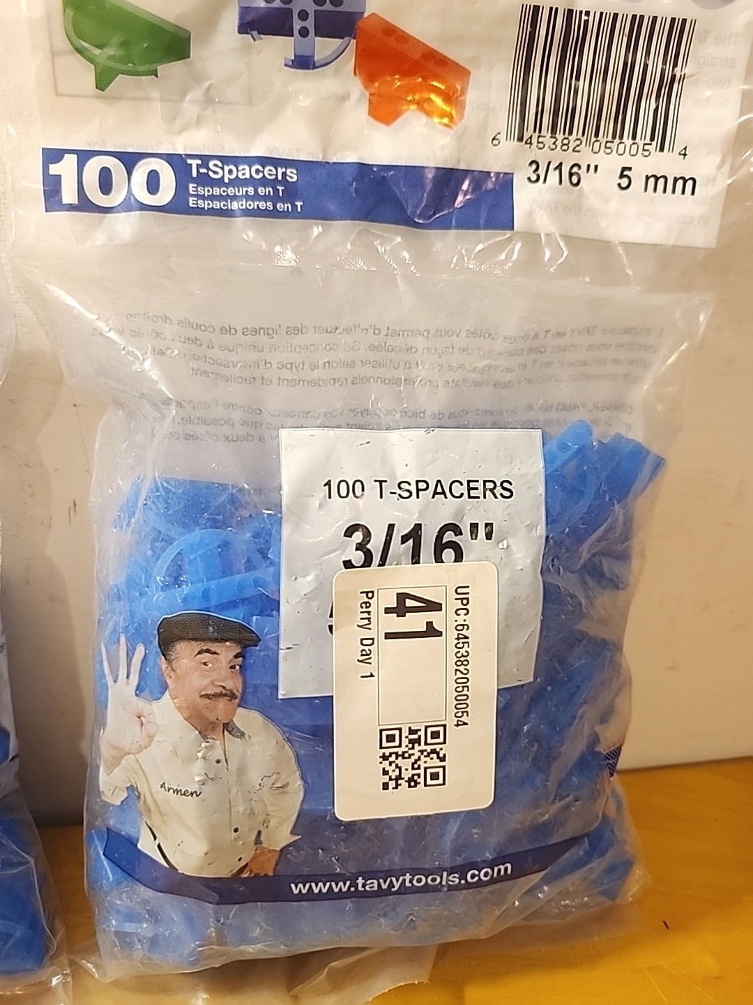 2X – 100 Tile Brick & Marble T SPACERS Blue 3/16″ 5 mm Two 2 sided Plastic TAVY