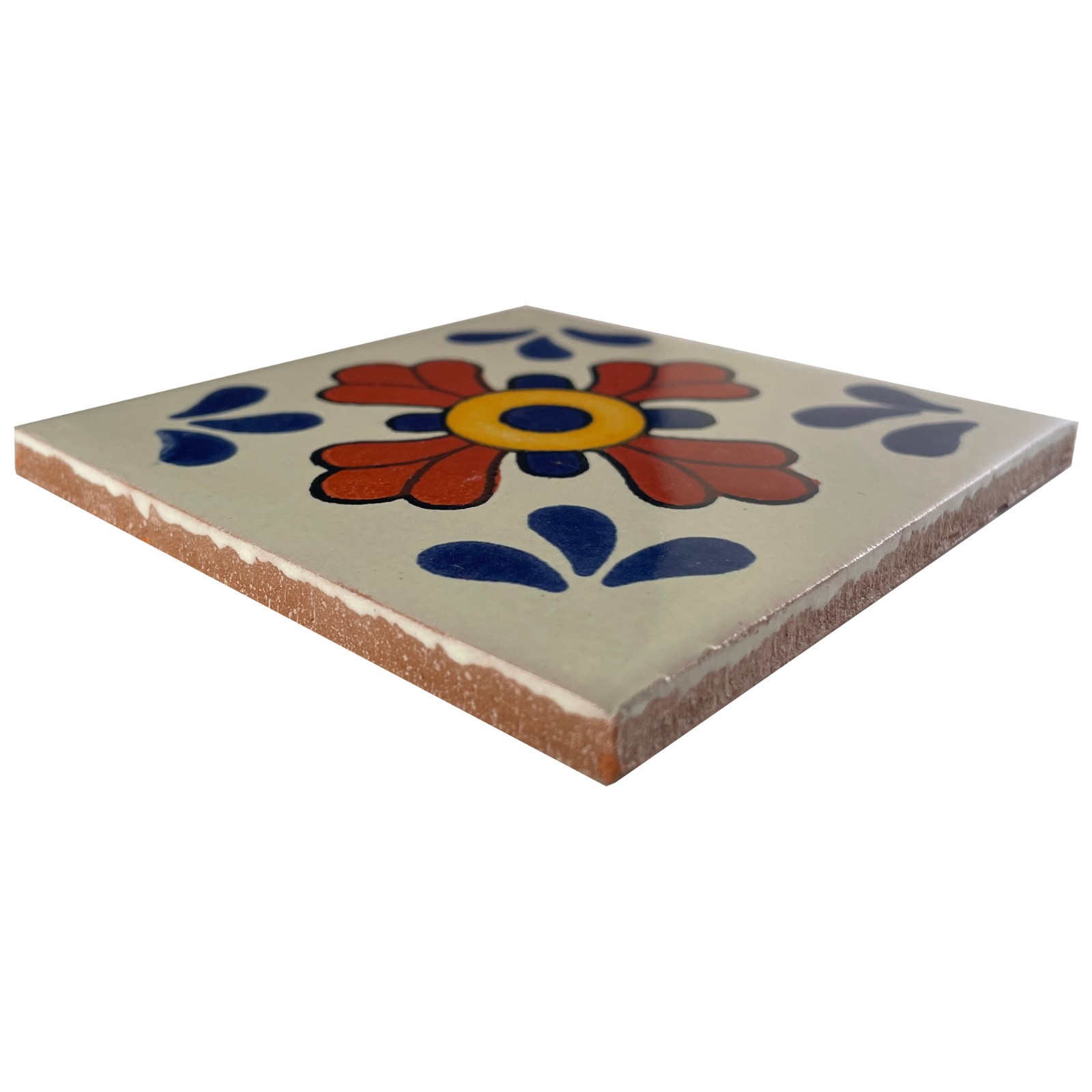 6×6 4 pcs Blue Seville Talavera Mexican Tile