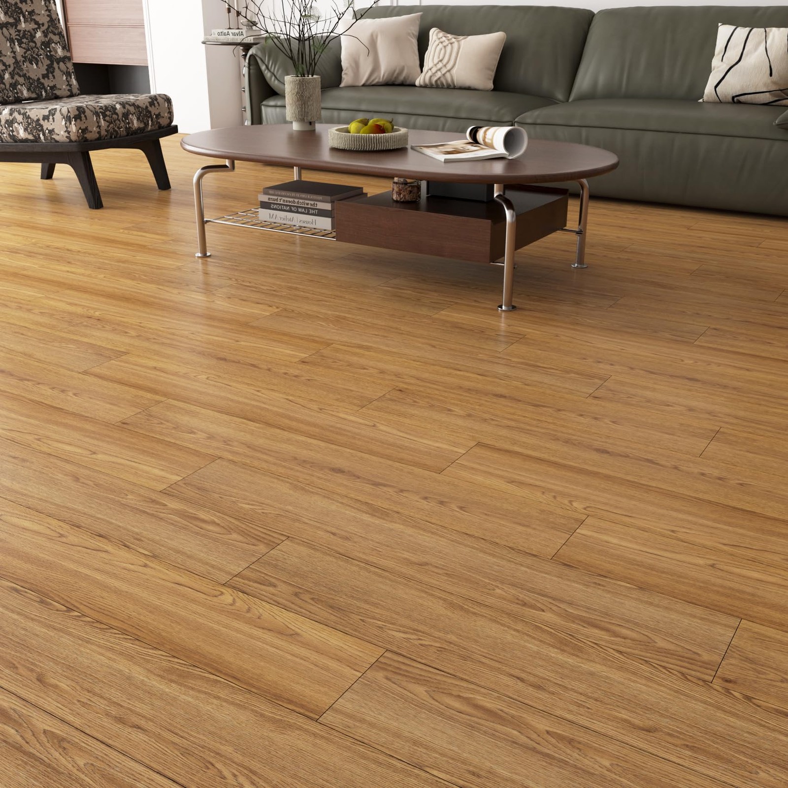 Self Adhesive Vinyl Flooring Peel and Stick Floor Tiles 12″x12″ Waterproof Sc…