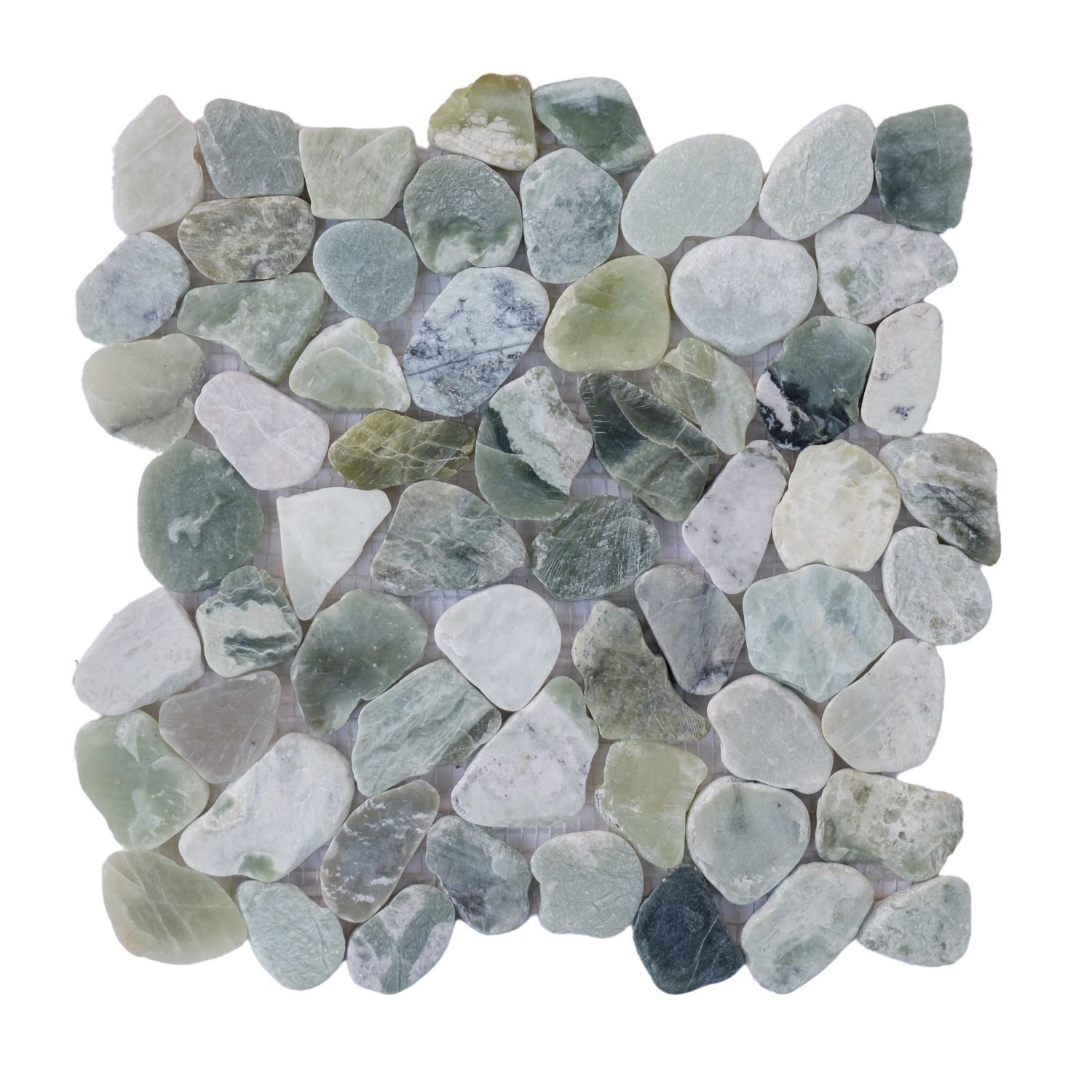Ocean Green Sliced Pebble Mosaic Wall & Floor Tile ($14.57/SqFt)