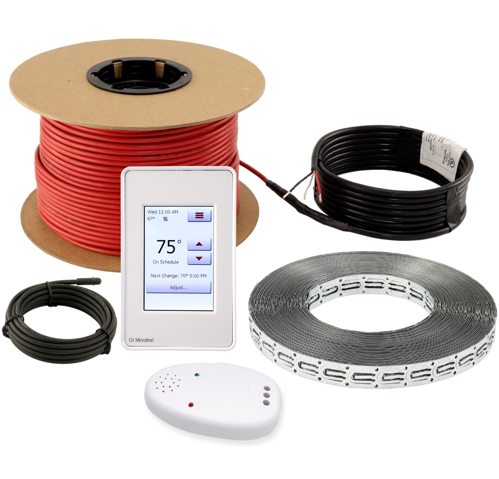 LuxHeat Cable Kit 240v (40-300sqft) Electric Radiant Floor Heating System Tile +