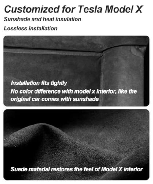 Windshield Sunshade Glass Roof Sun Shade Compatible Model X Windshield Sunshade