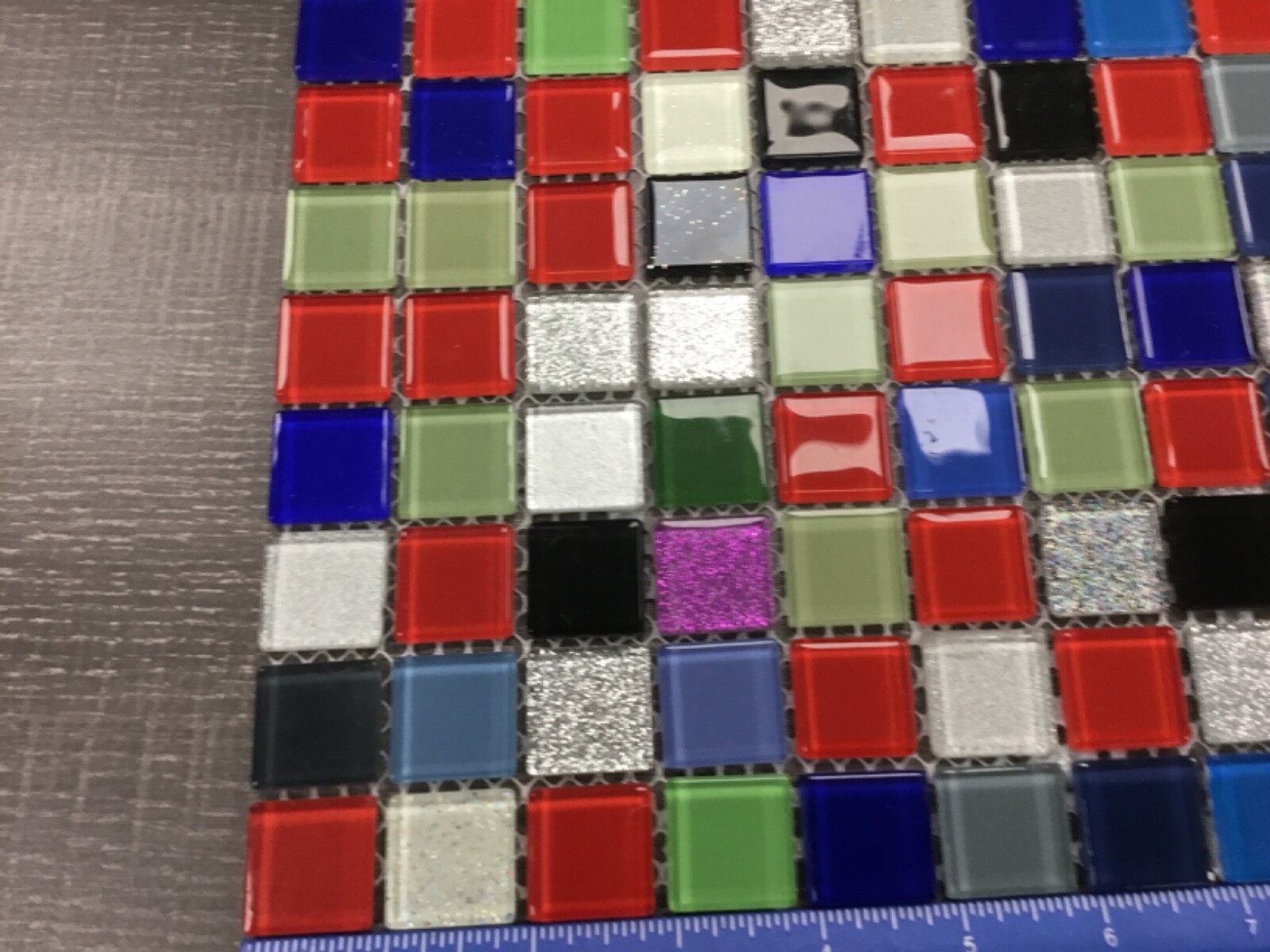 NEW Multi colored Glass ? Mosaic Wall Tiles Glazed Porcelain Floor Tile sheet