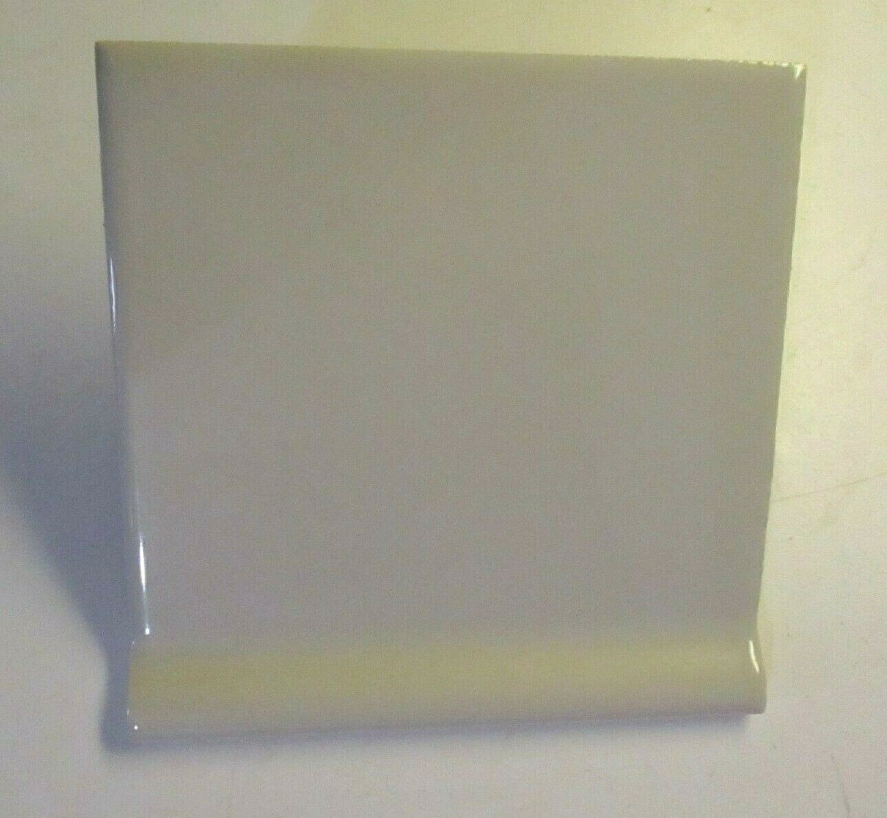 1 Cove Base Radius Wall Tile US Ceramic USA 4-1/4″ Gloss Beige Dark AT-3401 Vtg