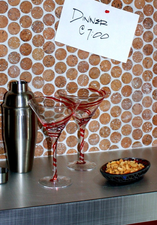 1″ Cork Mosaic Tile for Flooring, Walls, Bathroom, Kitchen! Penny Round Tile!