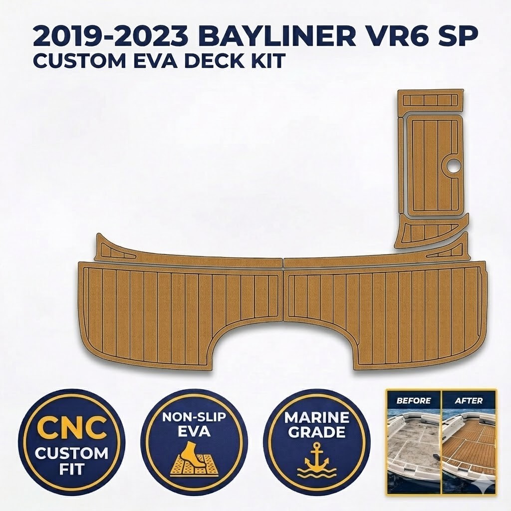 2019-2023 Bayliner VR6 EVA Boat Flooring Swim Platform Custom Fit Non-Slip