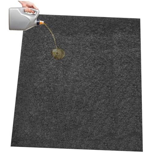 Pcs 29 x 36 Inch Garage Floor Mat Oil Spill Mat Oil Absorbent Pads Reusable, 1