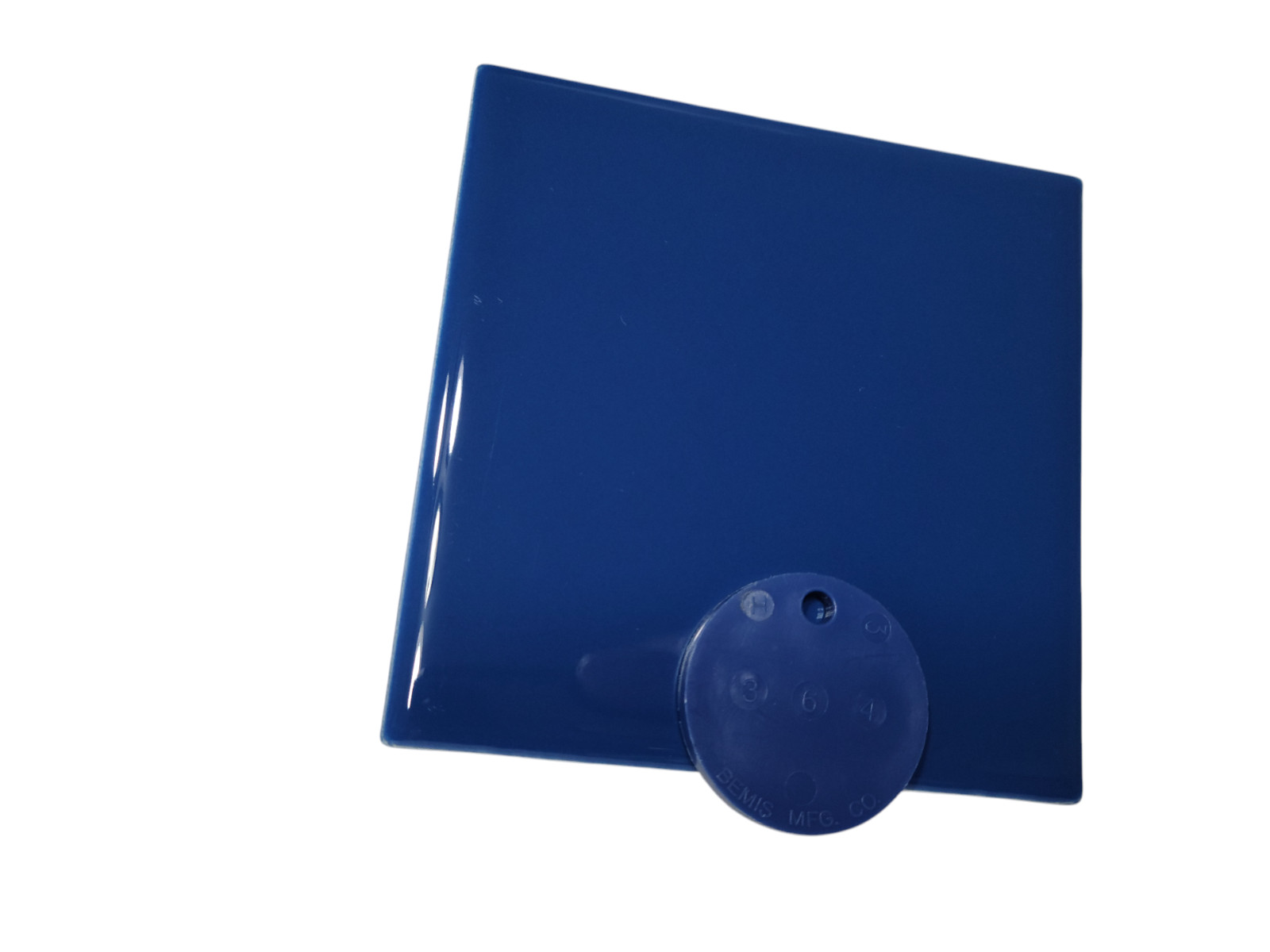 Colonial Blue Ceramic Tile 4.25 in Shower Backsplash Subway Mid Century Modern